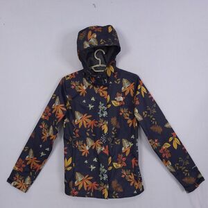 The North Face Women's Navy Floral Hooded Jacket